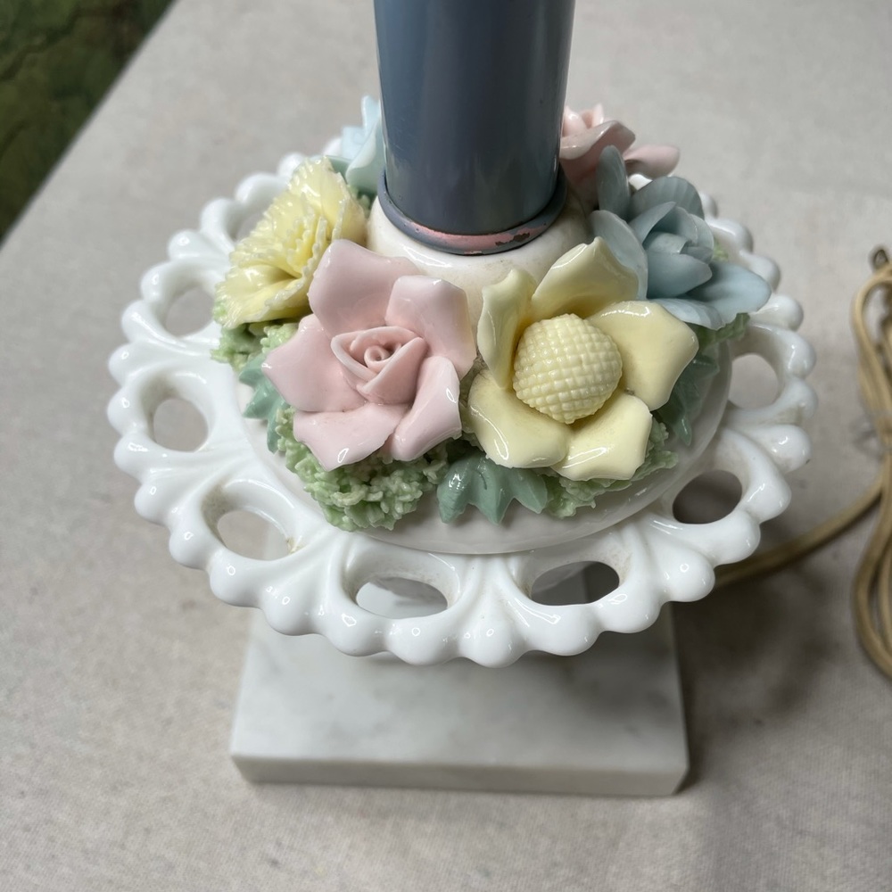 Italian Capodimonte Table Lamps (2)